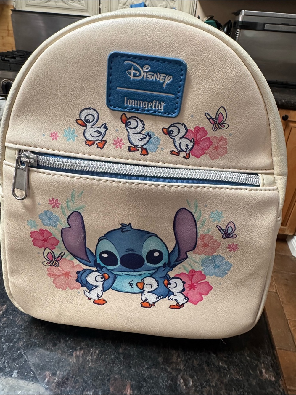 Loungefly Cream Stitch & Duckling Kids Mini Backpack